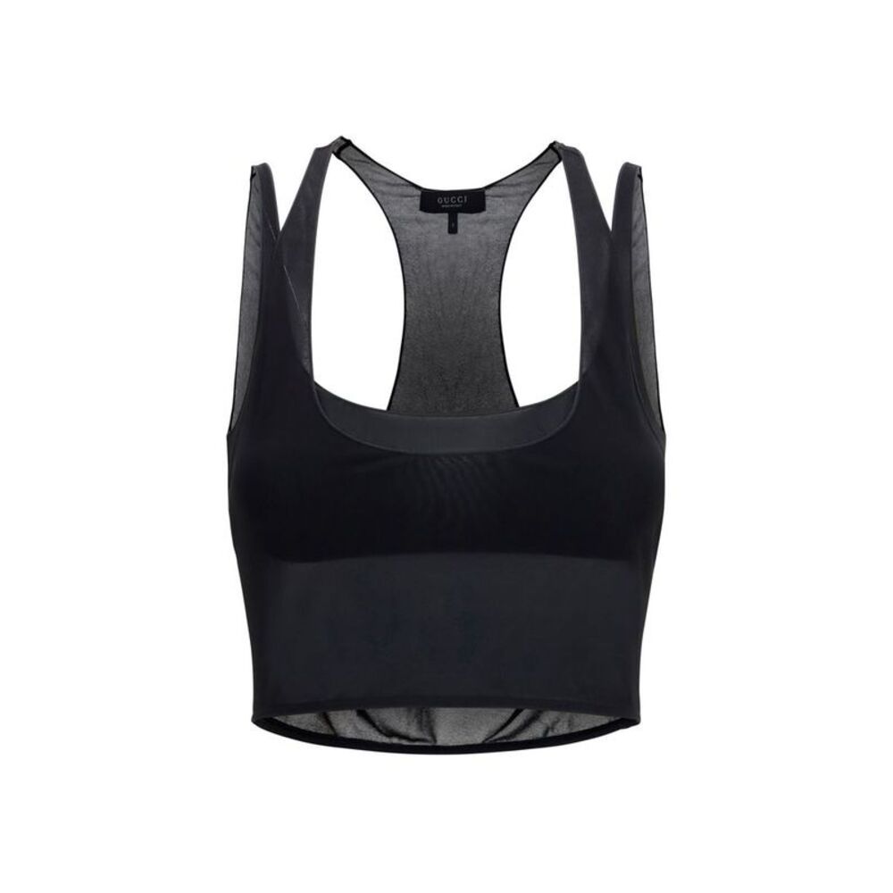Gucci Black Viscose Women's Blouse
